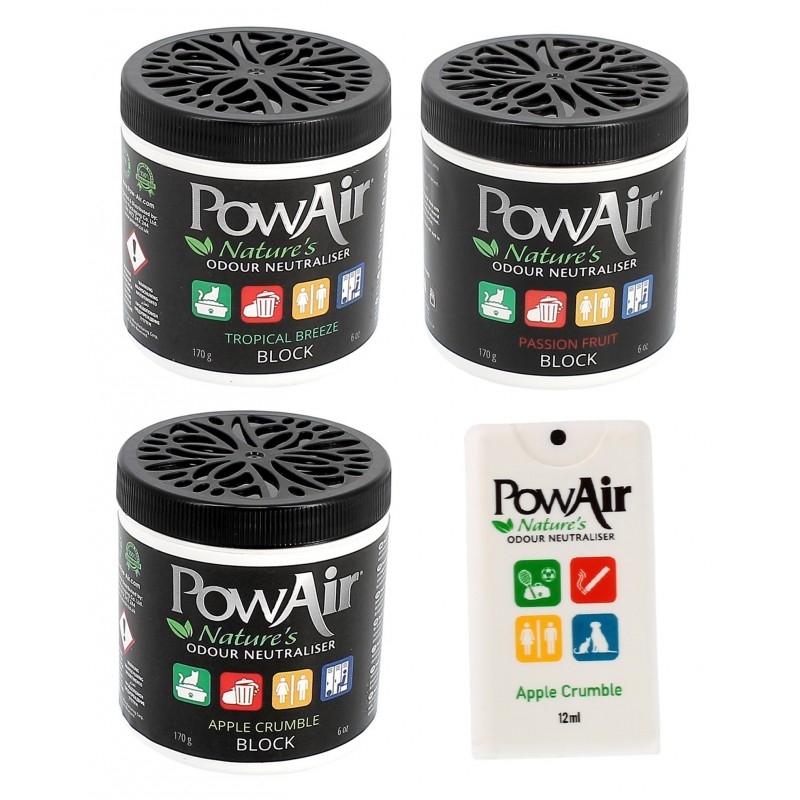 Pack Powair Block - lot de 3 parfums